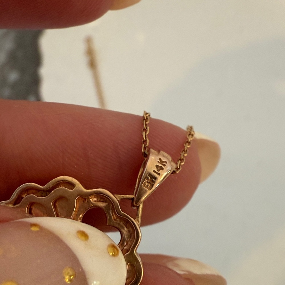 EFFY 14k rose gold key necklace almost 9 grams - Picture 10 of 14